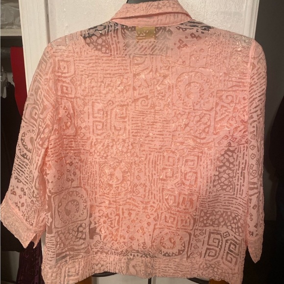 Ruby Rd. Light Pink Textured Blouse - Picture 4 of 5